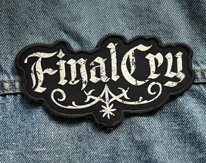 Patch schwarz Weiss, Logo Kontur
